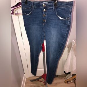 Ava&Viv 20w high rise button up jeans skinny leg
